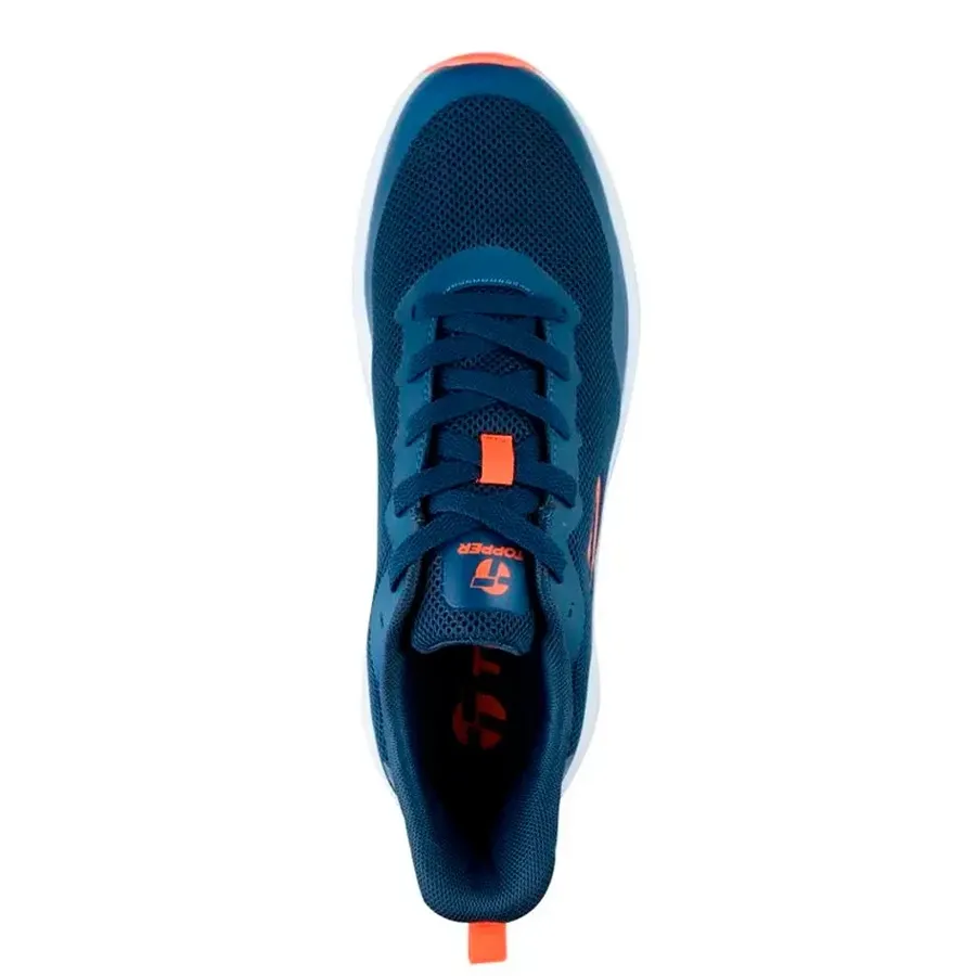 Imagen 3 de 5 de Zapatillas Topper Strong Pace III-MARINO/NARANJA