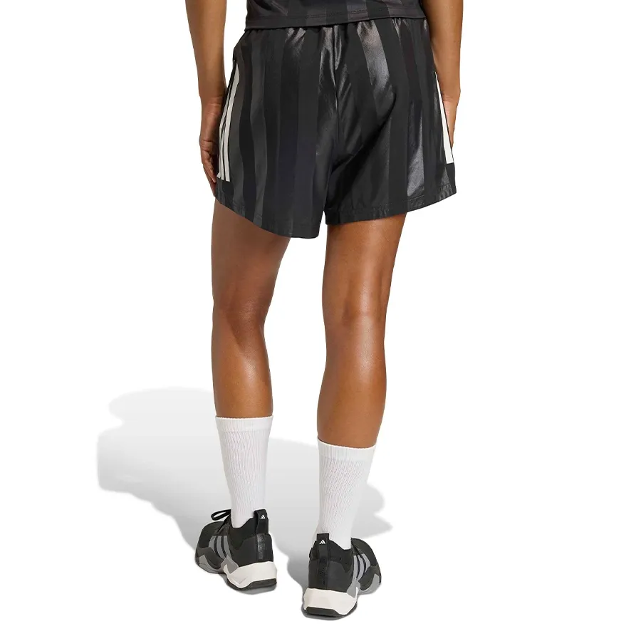 Imagen 1 de 5 de Short adidas Hyperglam 3 Stripes-NEGRO
