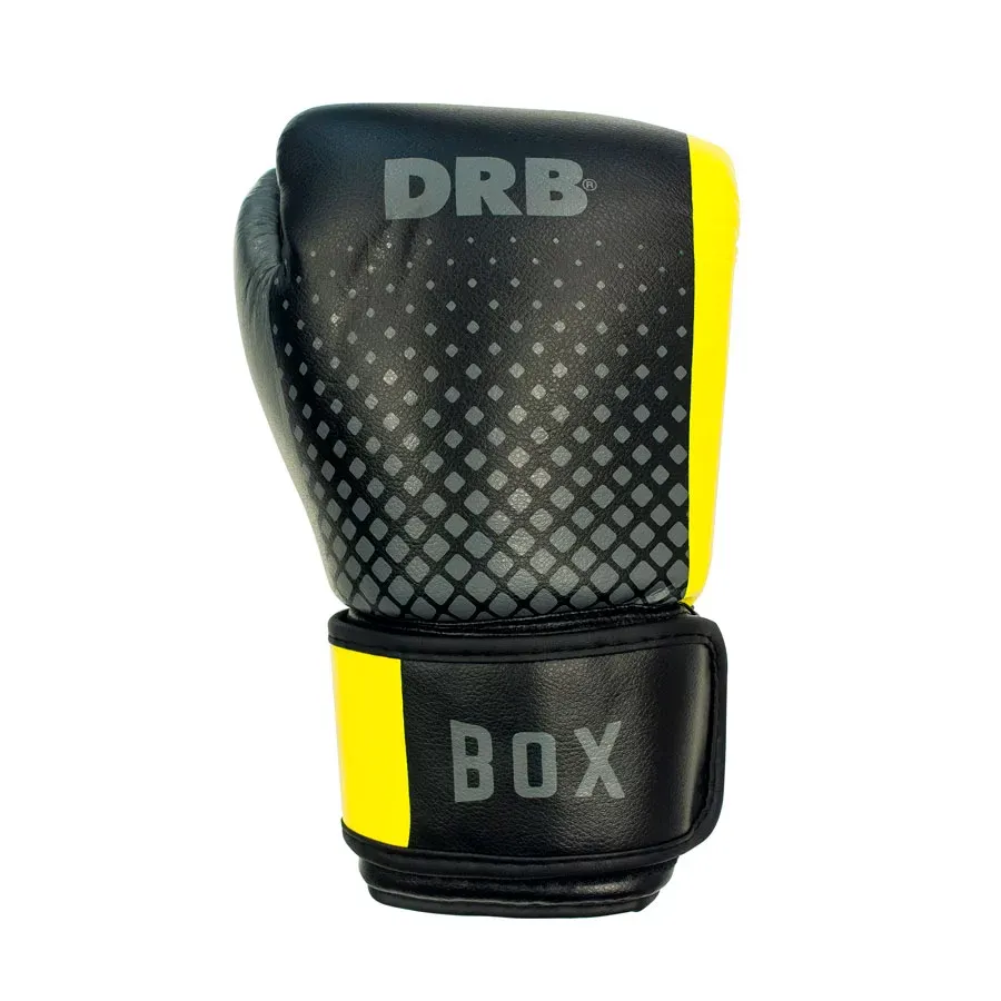 Imagen 0 de 3 de Guantes DRB Box Clásico-NEGRO/AMARILLO