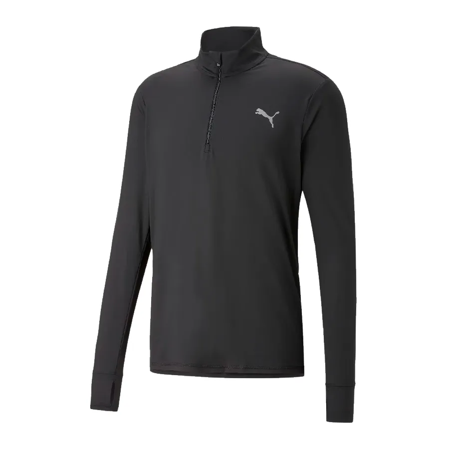 Imagen 0 de 5 de Remera Puma cierre Run favorite-NEGRO