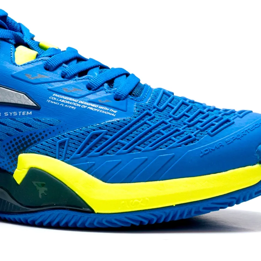 Imagen 5 de 7 de Zapatillas Joma Tenis Roland-AZUL FRANCIA/PLATA/AMARILLO FLUOR