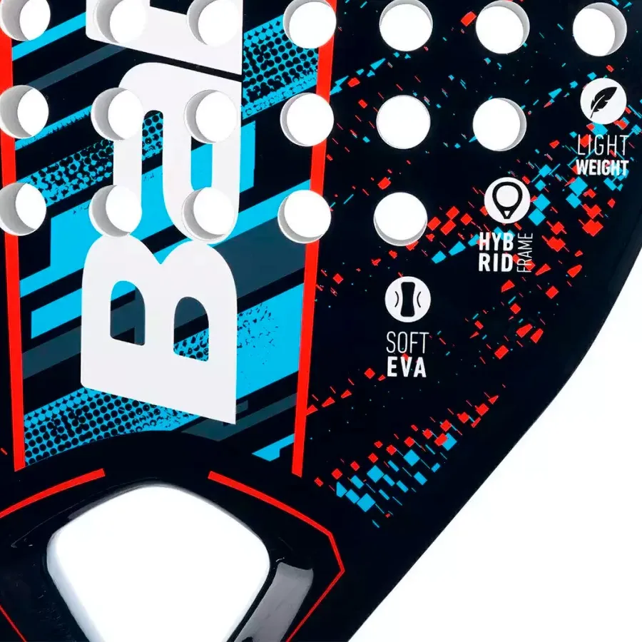 Imagen 2 de 4 de Paleta Babolat Reflex-NEGRO/CELESTE/BLANCO