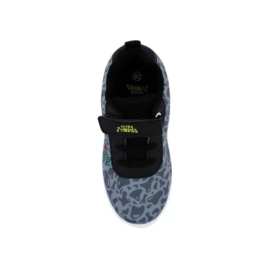 Imagen 3 de 4 de Zapatillas Footy Sublimada Zombies Infect-GRIS/NEGRO