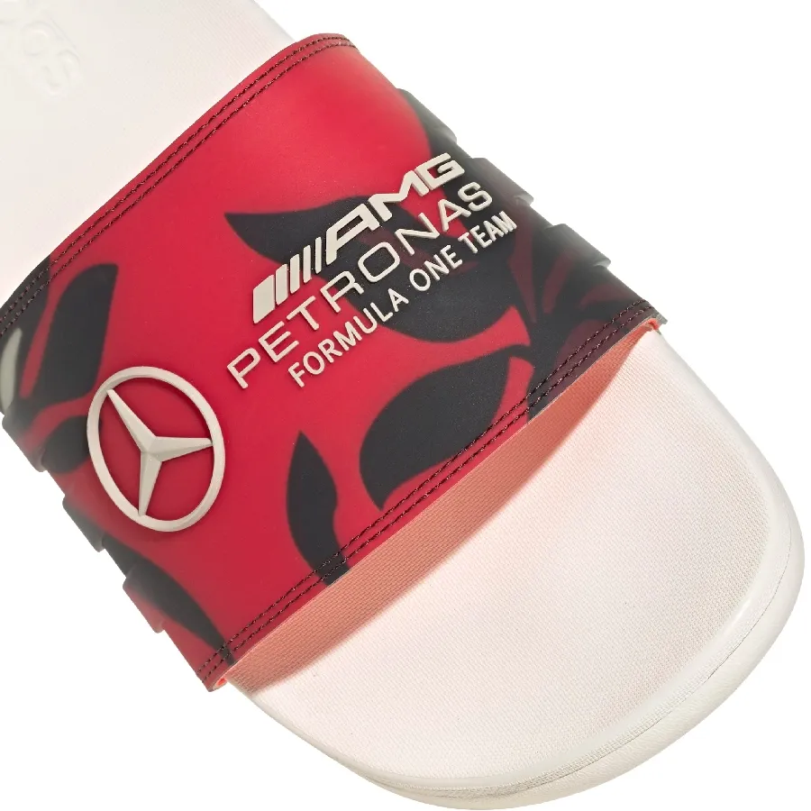 Imagen 5 de 7 de Ojotas adidas Comfort del equipo de Fórmula 1 Mercedes-BLANCO/ROJO