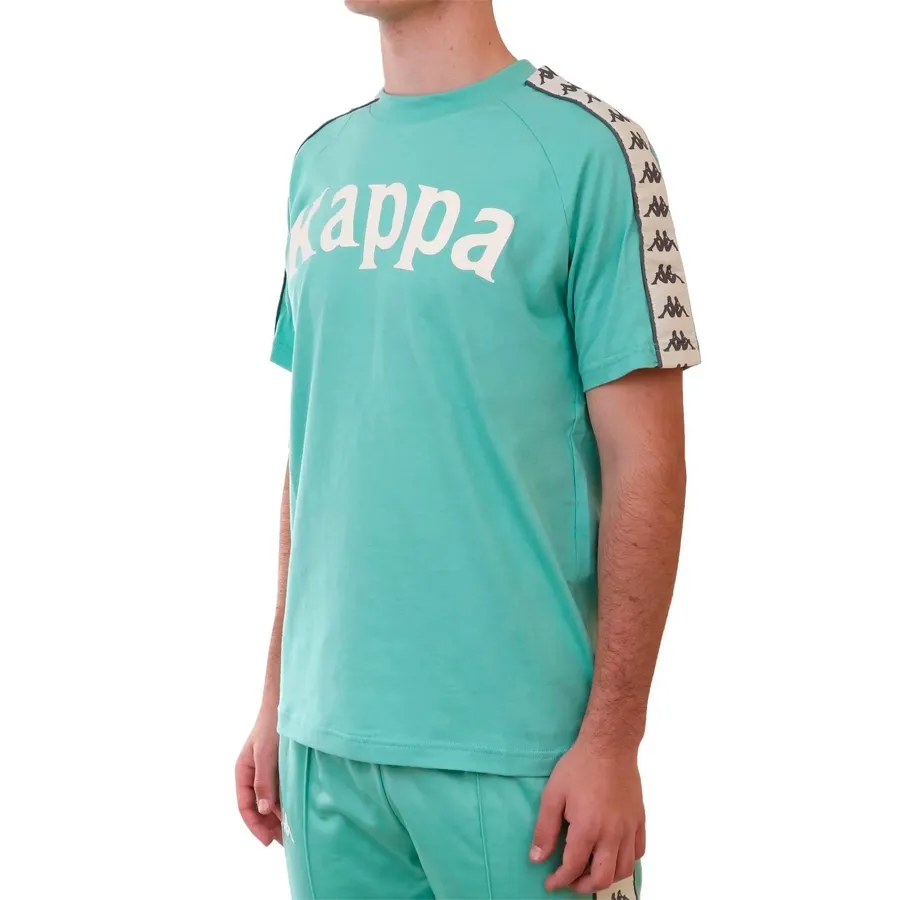 Imagen 4 de 5 de Remera Kappa Authentik Banda Balima 222-VERDE AGUA