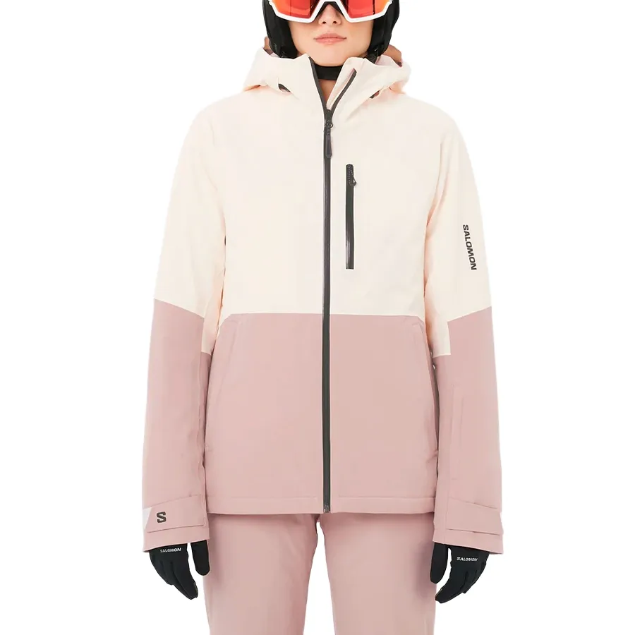 Imagen 0 de 7 de Campera Salomon Highland Jkt-BEIGE/ROSA VIEJO
