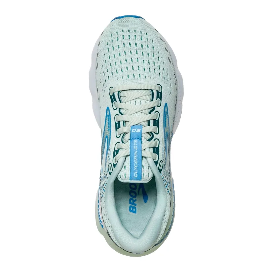 Imagen 4 de 6 de Zapatillas Brooks Glycerin Gts 20-VERDE AGUA/AZUL/BLANCO
