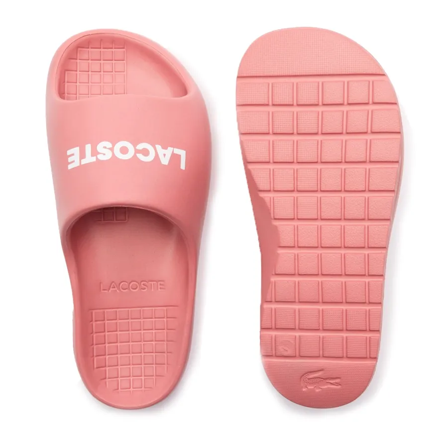 Imagen 3 de 6 de Ojotas Lacoste Serve Slide 2.0-ROSA/BLANCO