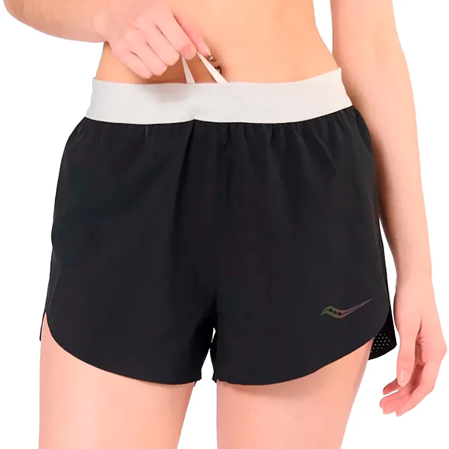 Imagen 3 de 5 de Short Saucony Endorphin Split-NEGRO