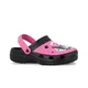 sandalias-footy-clogs-kuromi-heart-NEGRO/FUCSIA