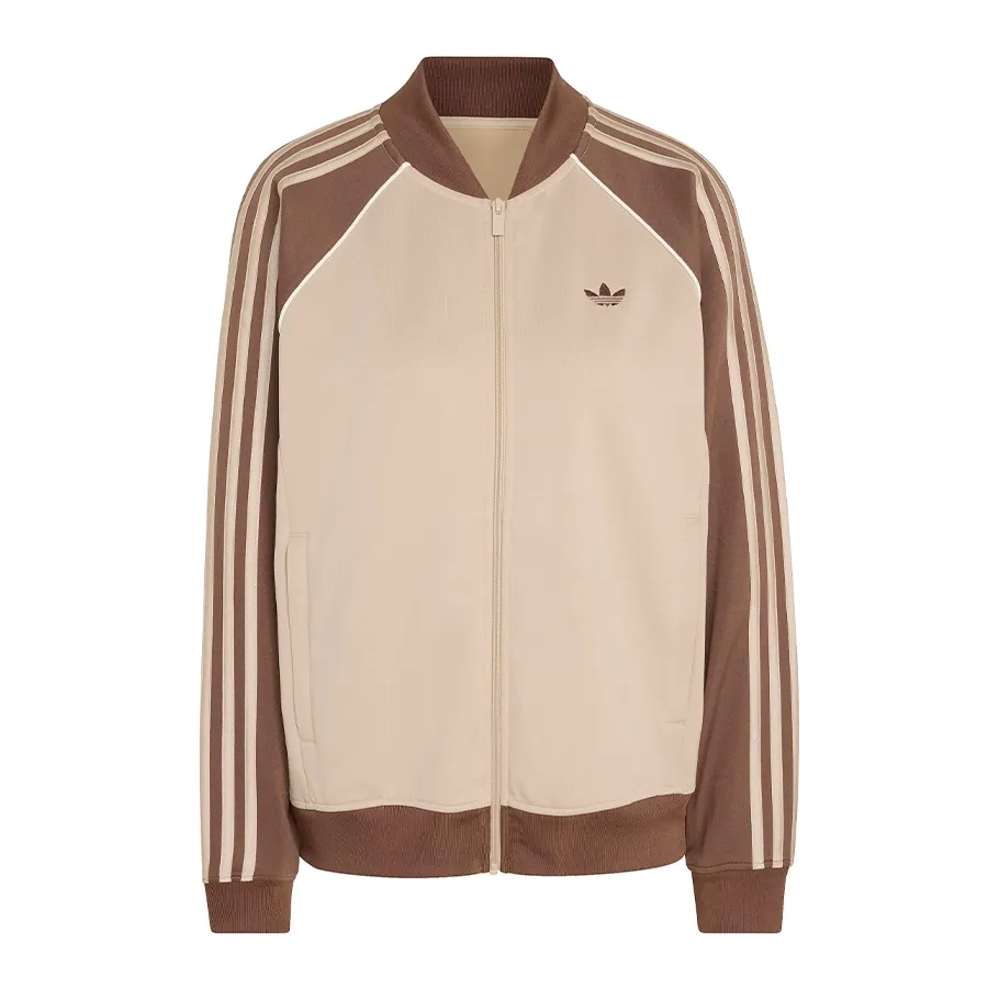 Imagen 3 de 6 de Campera adidas originals Sst Loose-BEIGE/MARRON