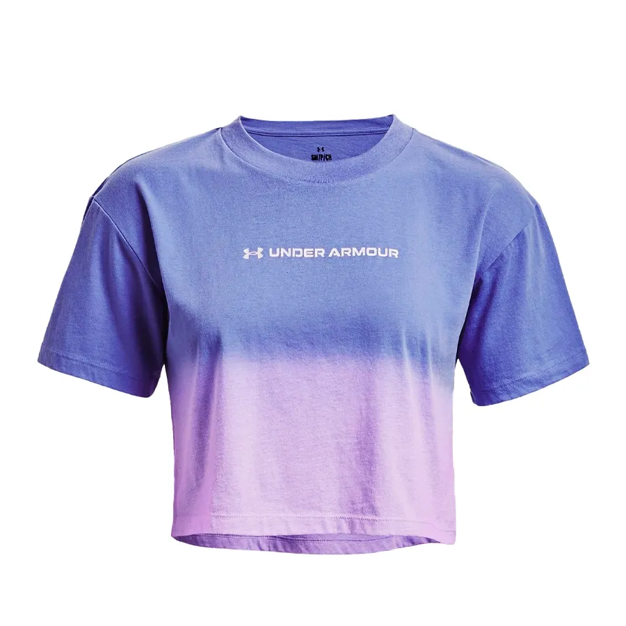 Imagen 0 de 3 de Remera Under Armour Dip Dye Crop-LILA/CELESTE