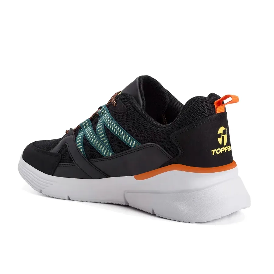 Imagen 2 de 5 de Zapatillas Topper Chalpa-NEGRO/VERDE/NARANJA