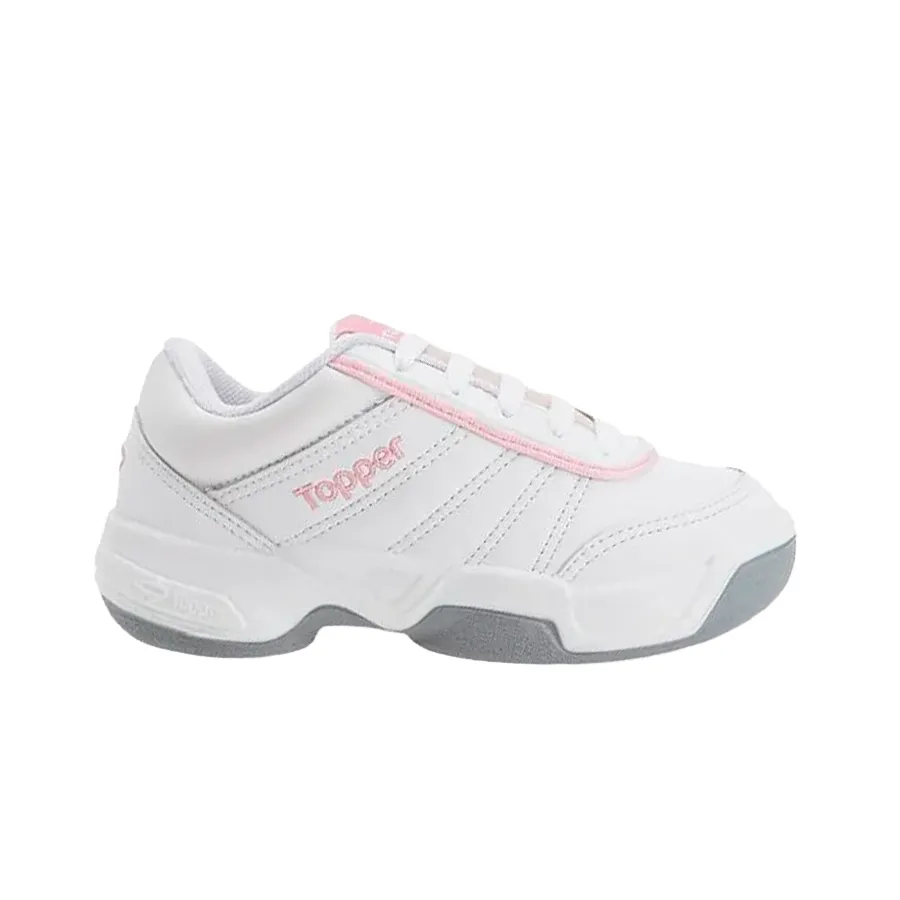Imagen 0 de 5 de Zapatillas Topper Tie Break II Kids-BLANCO/ROSA