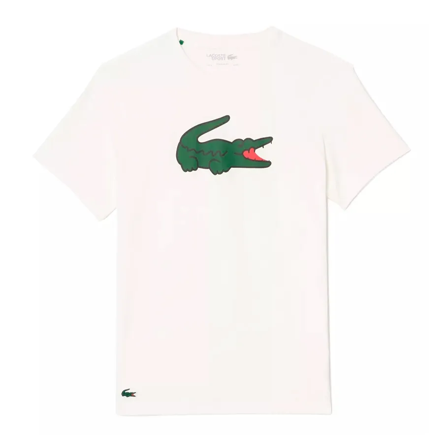 Imagen 2 de 4 de Remera Lacoste -BLANCO/VERDE