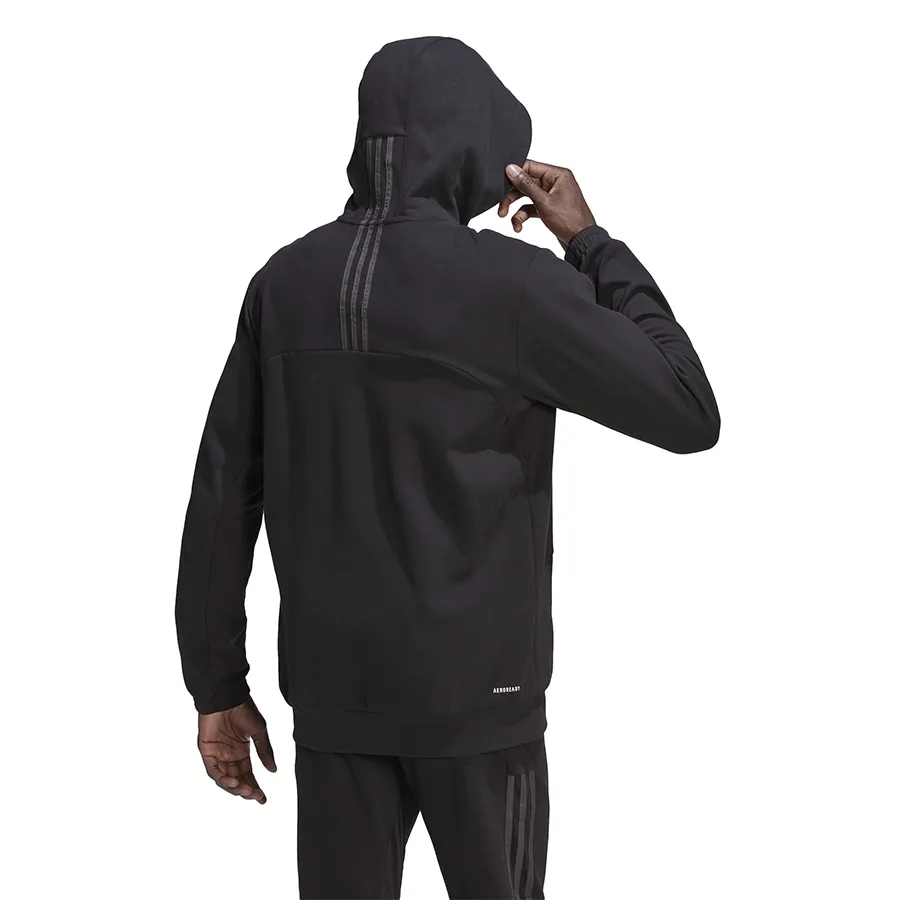 Imagen 3 de 7 de Campera Con Capucha adidas Aeroready-NEGRO/GRIS