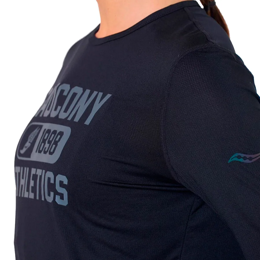 Imagen 2 de 3 de Remera Saucony Stopwatch Graphic-NEGRO