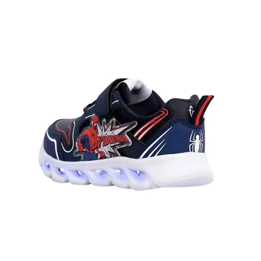 Imagen 1 de 3 de Zapatillas Footy Spiderman Pro-AZUL/BLANCO