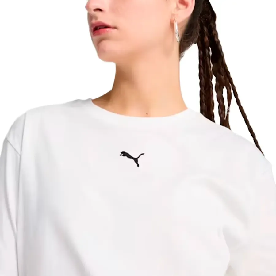 Imagen 3 de 5 de Remera Puma Essentials Relaxed-BLANCO