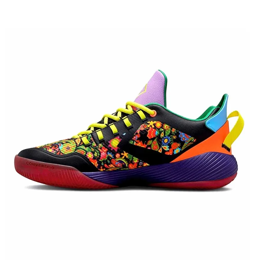 Imagen 1 de 5 de Zapatillas Converse All Star Bb Shift Ox-NEGRO/AMARILLO FLUOR/VIOLETA