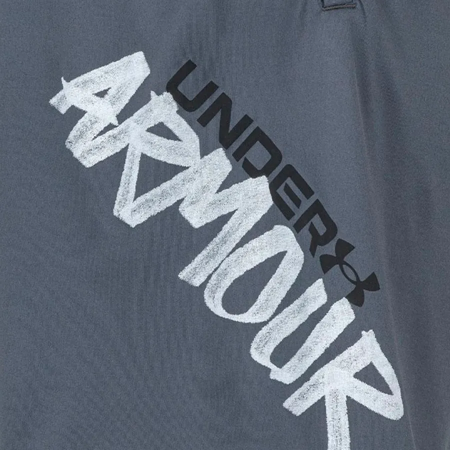 Imagen 3 de 4 de Under Armour Shorts  Tech Wdmk-GRIS/BLANCO
