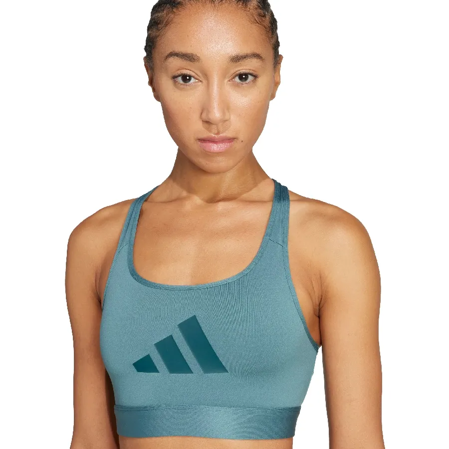 Imagen 2 de 5 de Top adidas Powerreact Big Logo-VERDE