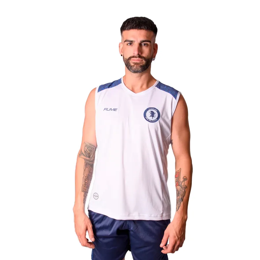 Imagen 0 de 3 de Musculosa Fiume Sport Remera  Salida Godoy Cruz 24-BLANCO/AZUL