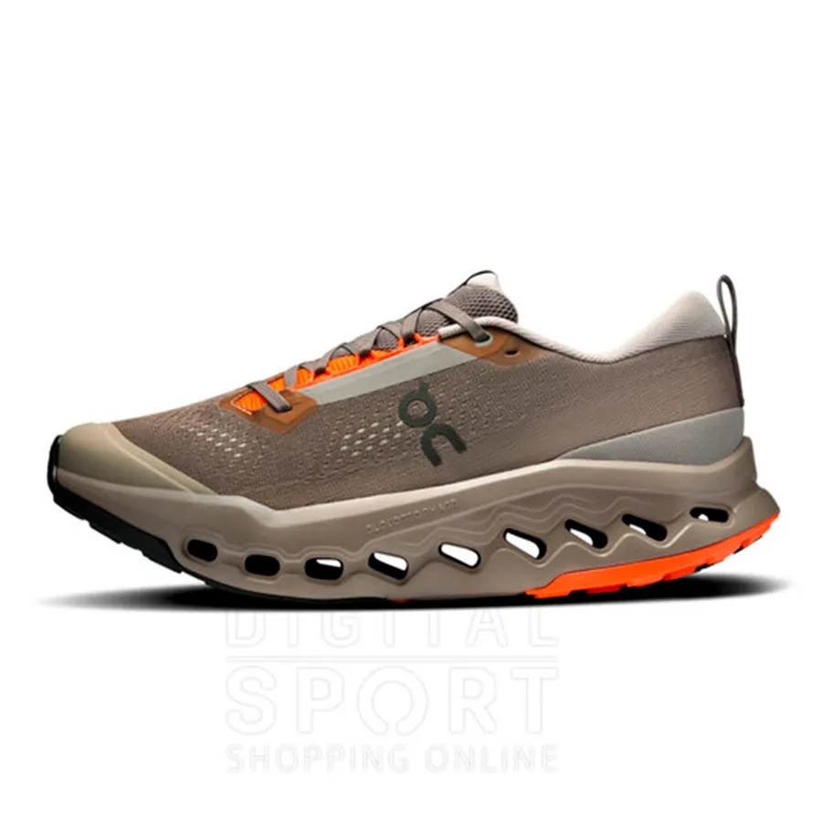 Imagen 2 de 5 de Zapatillas On Claudsurfer Trail 2-GRIS/NARANJA