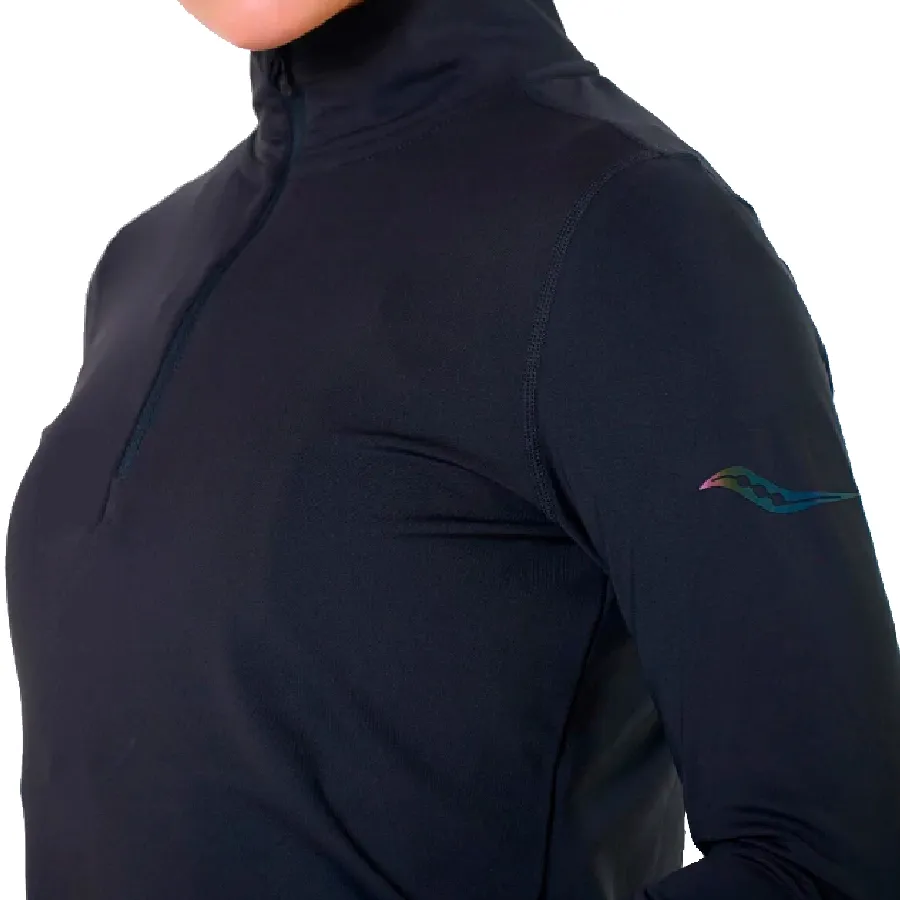 Imagen 2 de 3 de Buzo Saucony Solstice 1/4 II-NEGRO