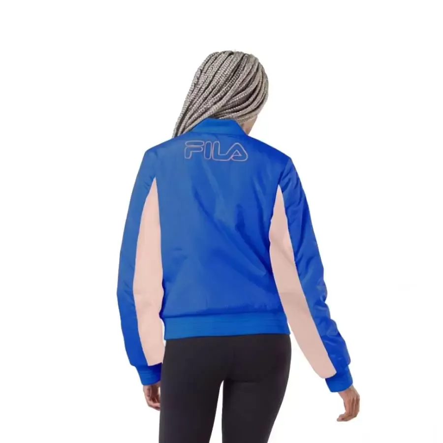 Imagen 1 de 2 de Campera Fila Mujer Bomber Block-AZUL/NUDE/ROJO