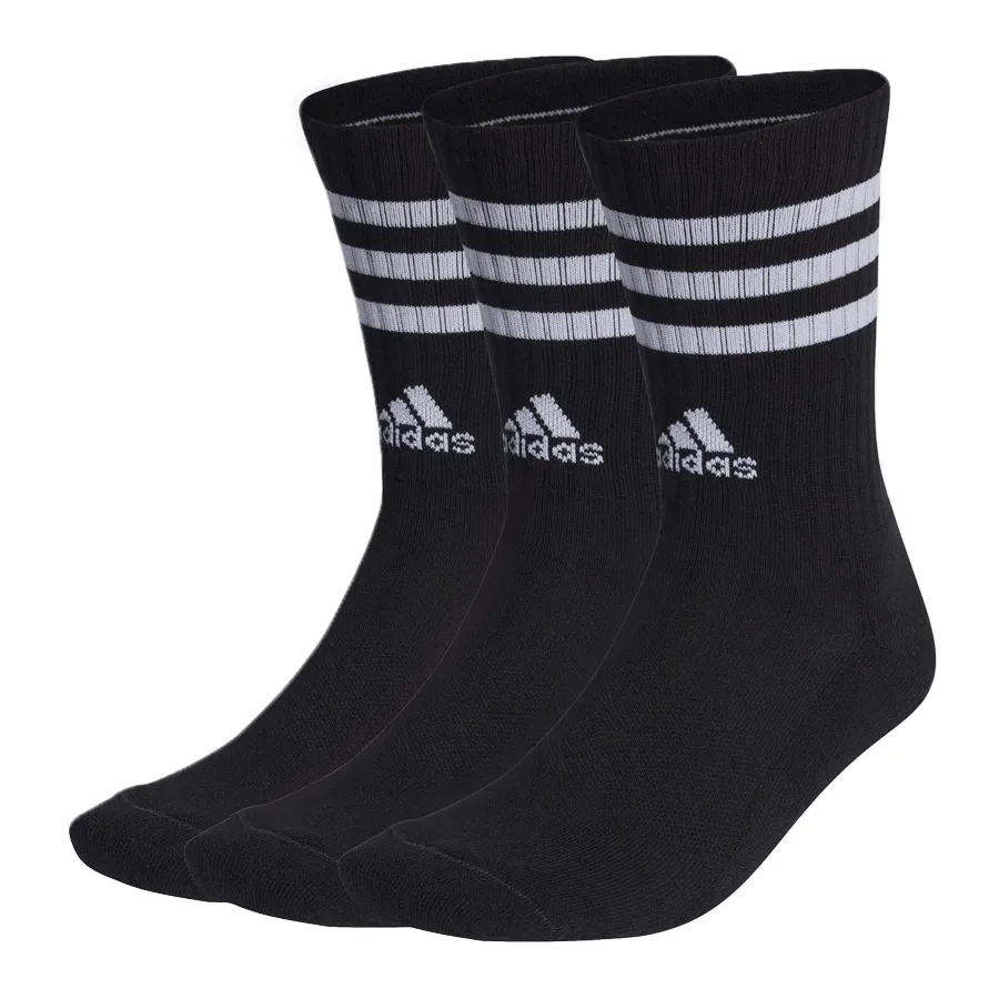 Imagen 0 de 1 de Medias adidas Clásicas Cushioned 3 bandas-NEGRO/BLANCO