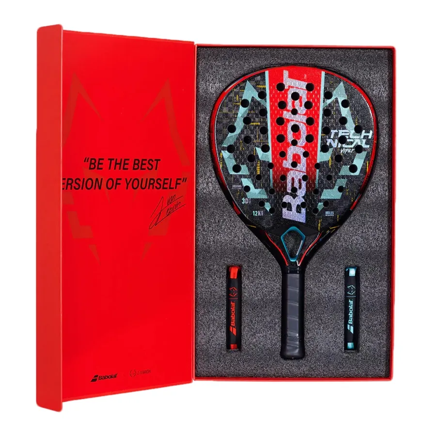 Imagen 5 de 6 de Paleta Babolat Tech Viper Juan Lebron-NEGRO/CELESTE/ROJO