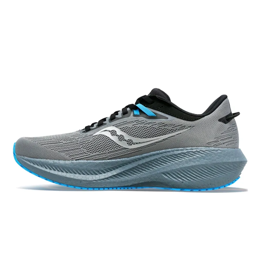 Imagen 2 de 5 de Zapatillas Saucony Triumph 21-GRIS/TURQUESA/NEGRO