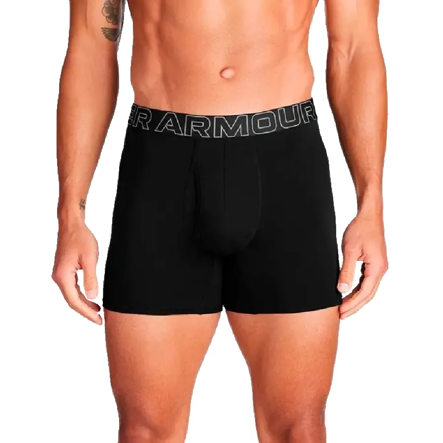 Imagen 0 de 3 de Under Armour Boxers Performance Cotton - Paquete de 3-NEGRO