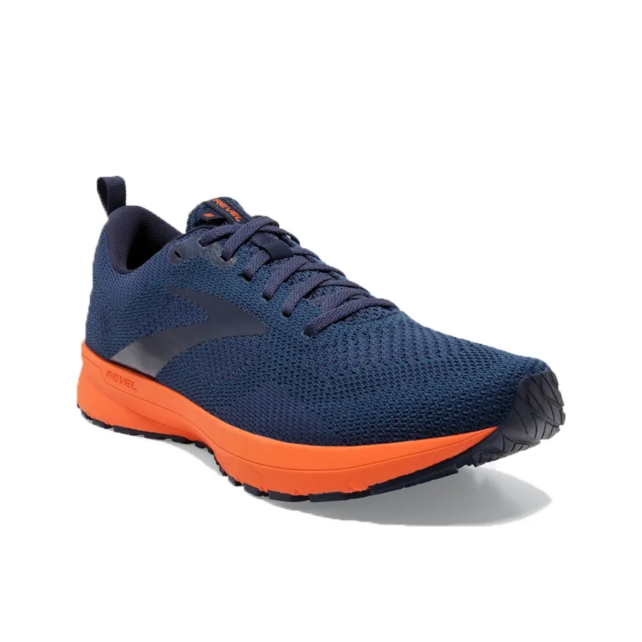 Imagen 1 de 6 de Zapatillas Brooks Revel 5-AZUL/NARANJA