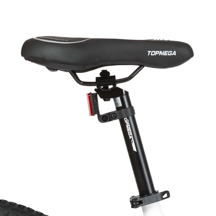 Imagen 7 de 11 de Bicicleta TopMega Mountain Bike Flamingo Aluminio R29 21vel-BLANCO/ROSA/CELESTE