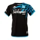 camiseta-kappa-kombat-4-racing-2023-NEGRO/CELESTE