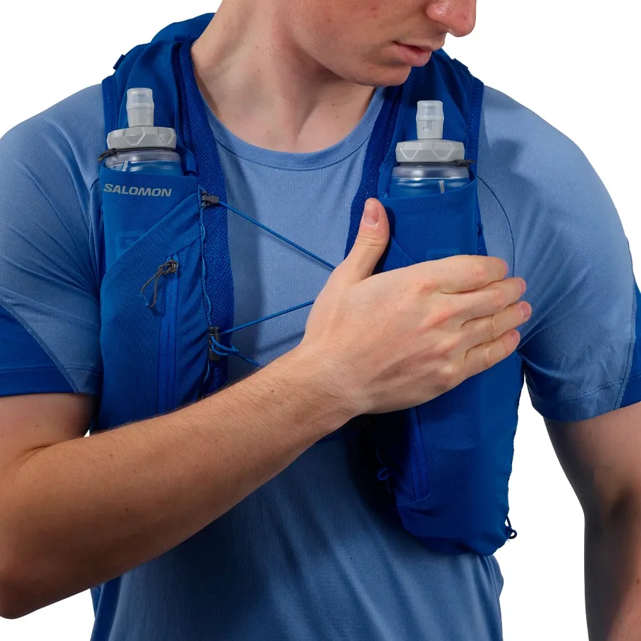 Imagen 2 de 8 de Chaleco Salomon Adv Skin 12-AZUL/GRIS