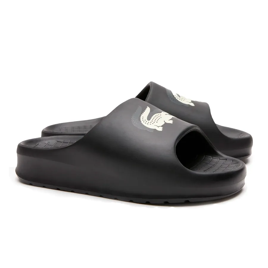 Imagen 1 de 4 de Ojotas Lacoste Serve Slide 2.0-NEGRO/BLANCO