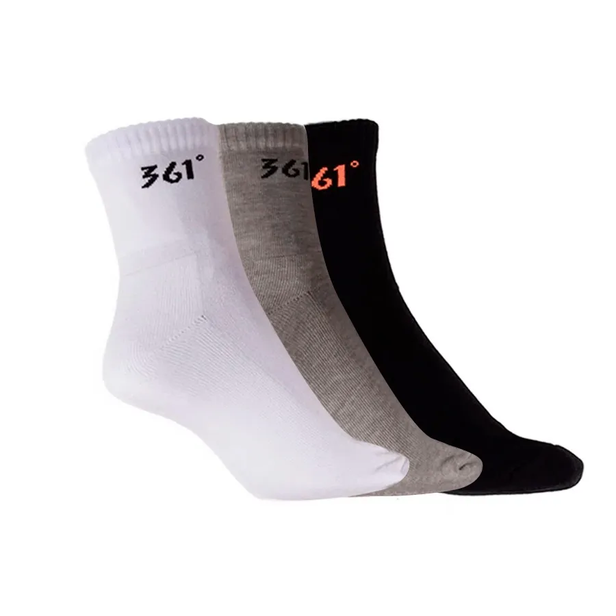 Imagen 0 de 2 de Medias 361º Quarter Pack X3-BLANCO/NEGRO/GRIS