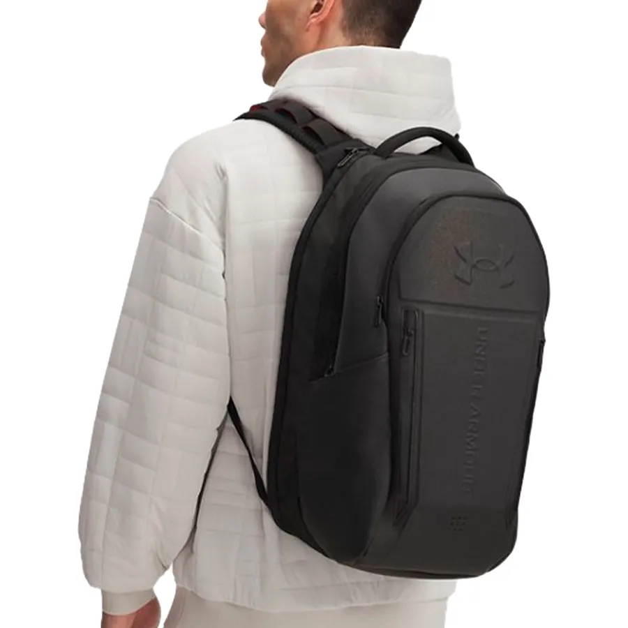 Imagen 8 de 9 de Mochila Under Armour No Weigh-NEGRO/ROJO