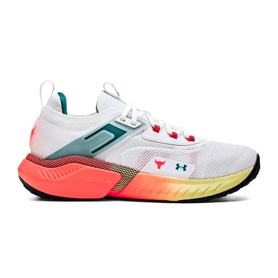 Imagen 1 de 5 de Zapatillas Under Armour Project Rock 5-BLANCO/NARANJA