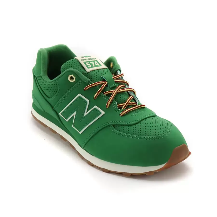 Imagen 0 de 3 de Zapatillas New Balance Kl 574 Heg-VERDE/BLANCO