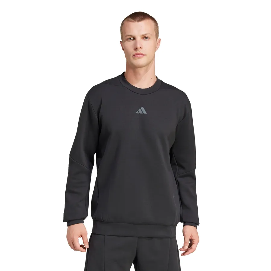 Imagen 0 de 5 de Buzo adidas D4t Crew Sweats-NEGRO