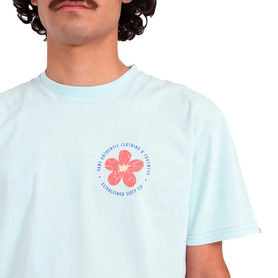 Imagen 3 de 4 de Remera Vans Cracked Flower Ss-CELESTE
