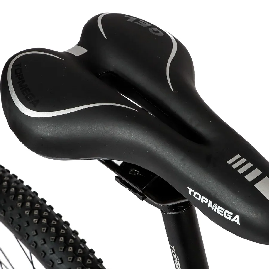 Imagen 3 de 8 de TopMega Mountain Bike Regal Aluminio R29 21vel-NEGRO/VERDE/CELESTE/AMARILLO