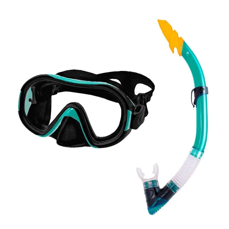 Imagen 0 de 1 de Set Snorkel + Mascara Hydro Senior 2.0-NEGRO/AQUA