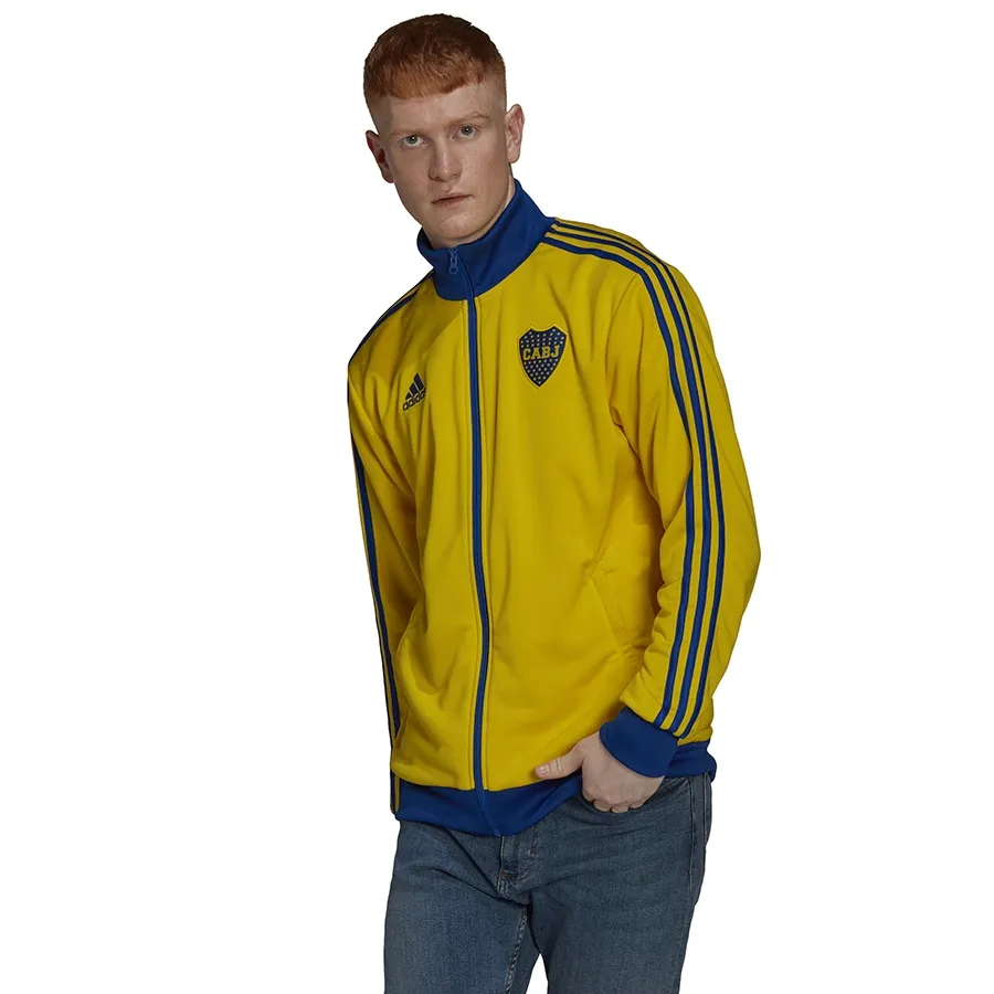 Imagen 2 de 5 de Campera adidas Boca Juniors 3 Tiras-AMARILLO/AZUL