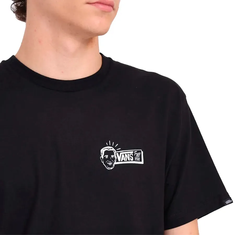 Imagen 2 de 3 de Remera Vans Death Grip SS-NEGRO/BLANCO