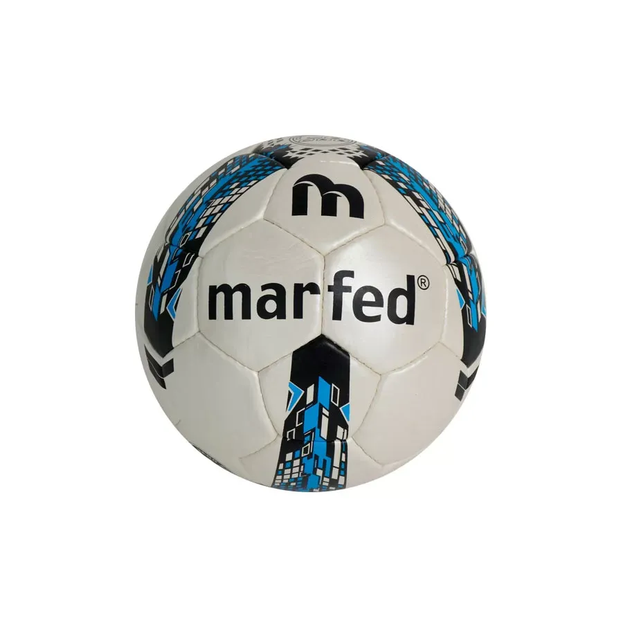 Imagen 0 de 1 de Pelota Marfed N5 Pu Cosida A Mano 32 Paneles-NATURAL/AZUL
